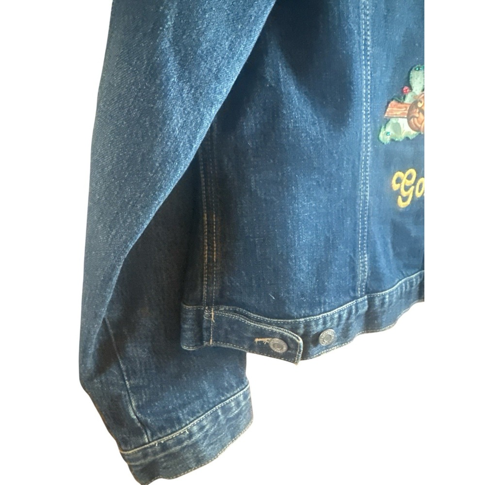 Gap Good Girl Gone Bad Woman's Extra Large‎ Dark Denim Jacket Western Cowgirl - Picture 4 of 10